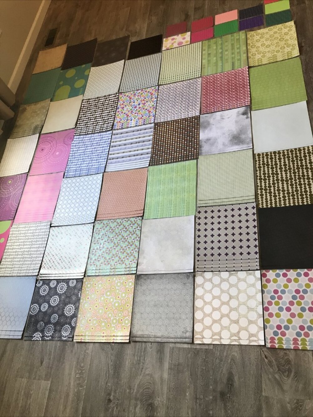 Lot Of Circle Polka Dot Pattern Scrapbook Paper